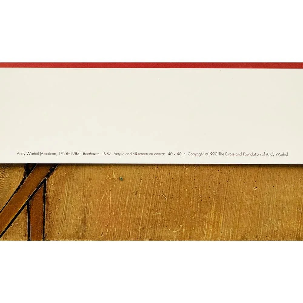 1990 Andy Warhol "Beethoven", Pop Art Lithograph - 4