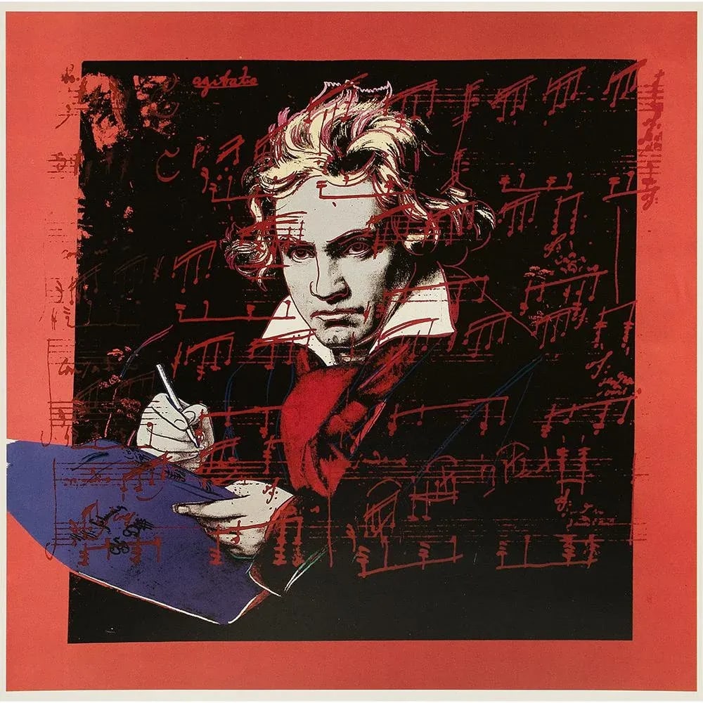 1990 Andy Warhol "Beethoven", Pop Art Lithograph - 8