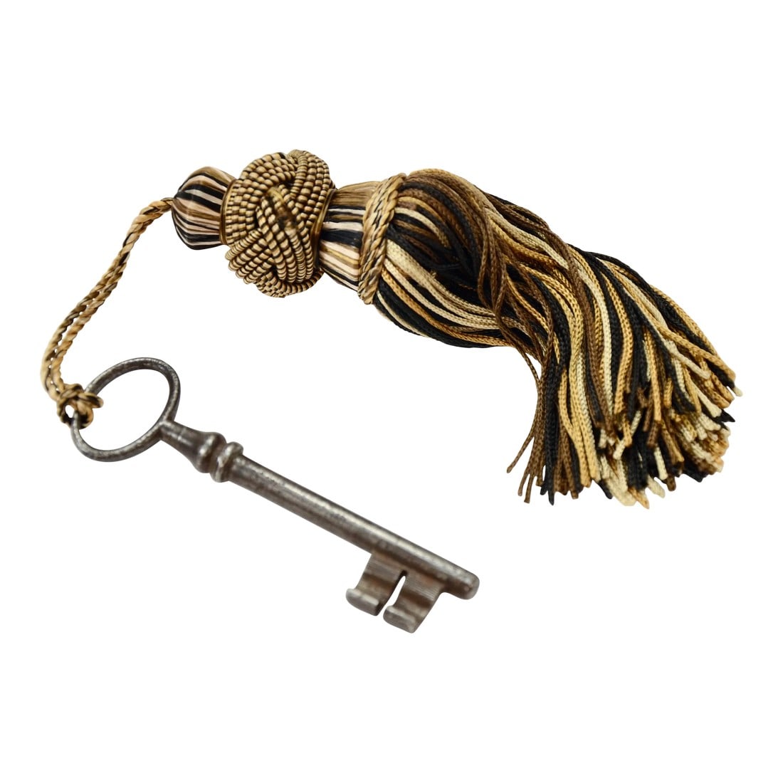 Antique 4" European Key With Tassel Color Choice (1 of 8)