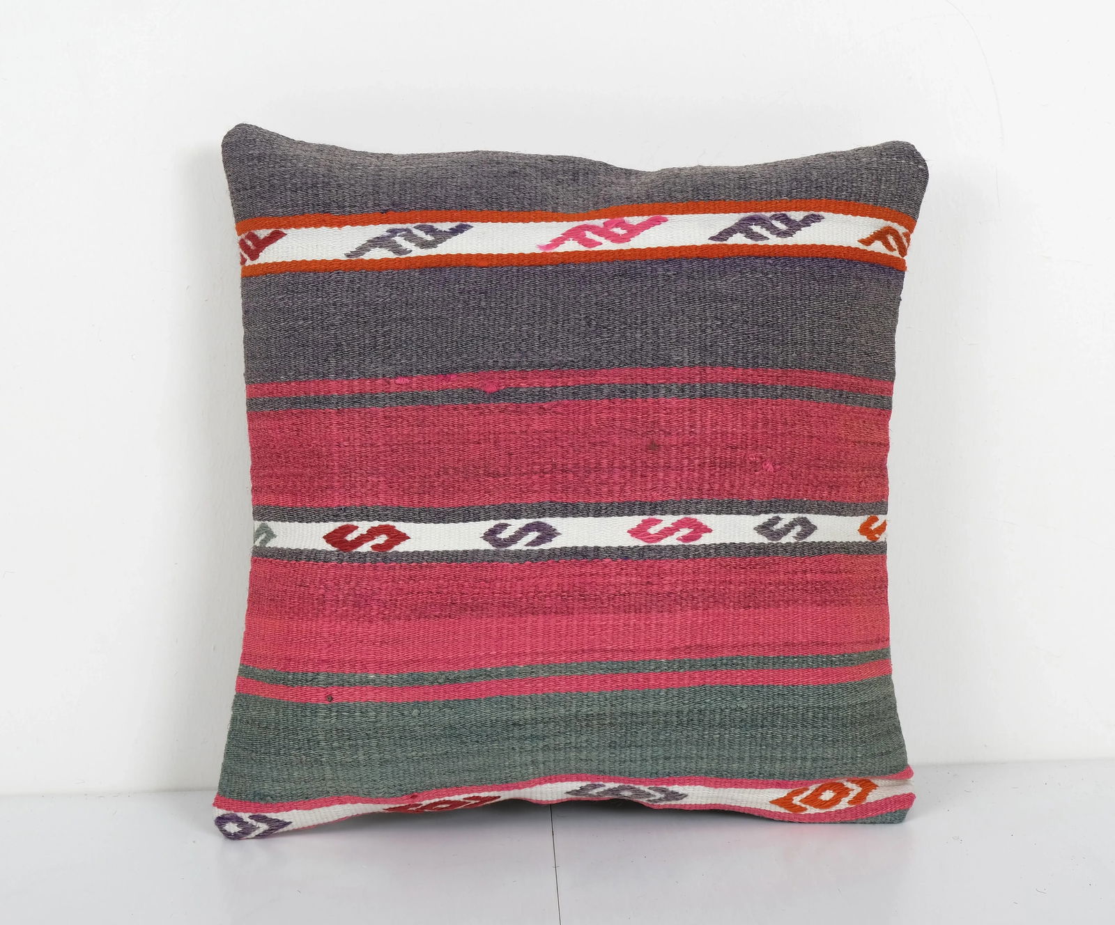 Turkish Decorative Kilim Pillow Cover - 5