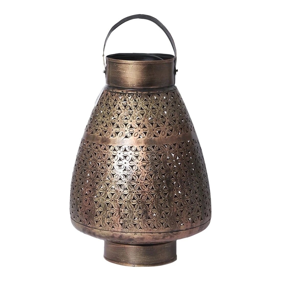 21st Century Morrocan Style Metal Lattice Table Lamp Lantern (1 of 6)