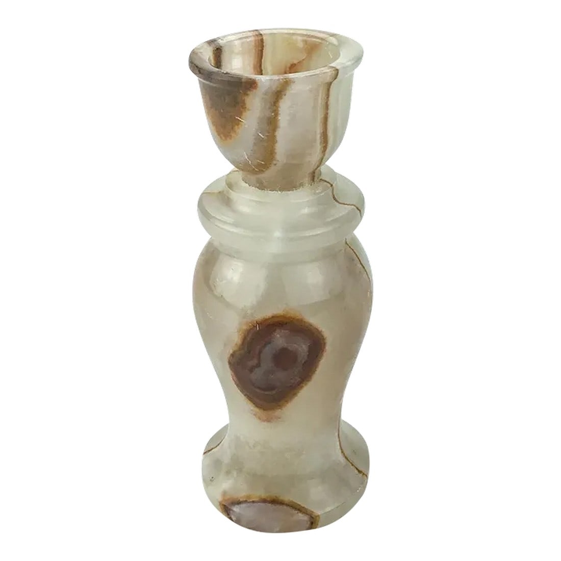 Genuine Hand Carved Onyx Stone Candle Holder (1 of 9)