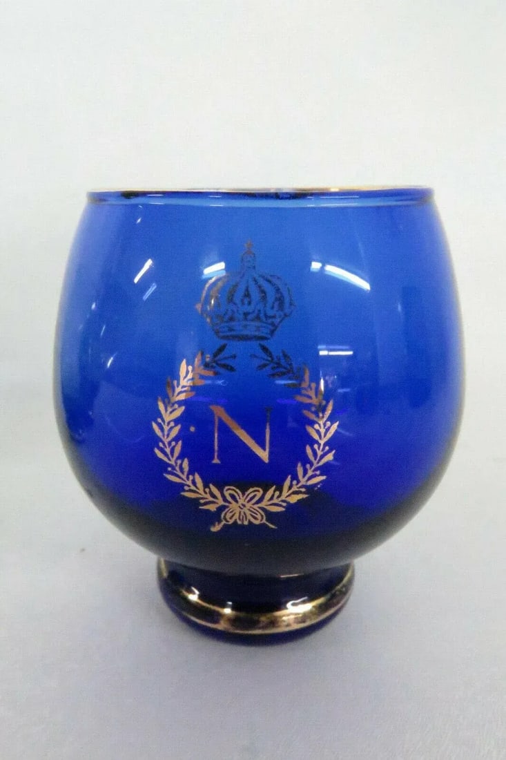 Royal Crown Monogram Multicolor Whiskey Roly Poly Glasses - Set of 3 - 3