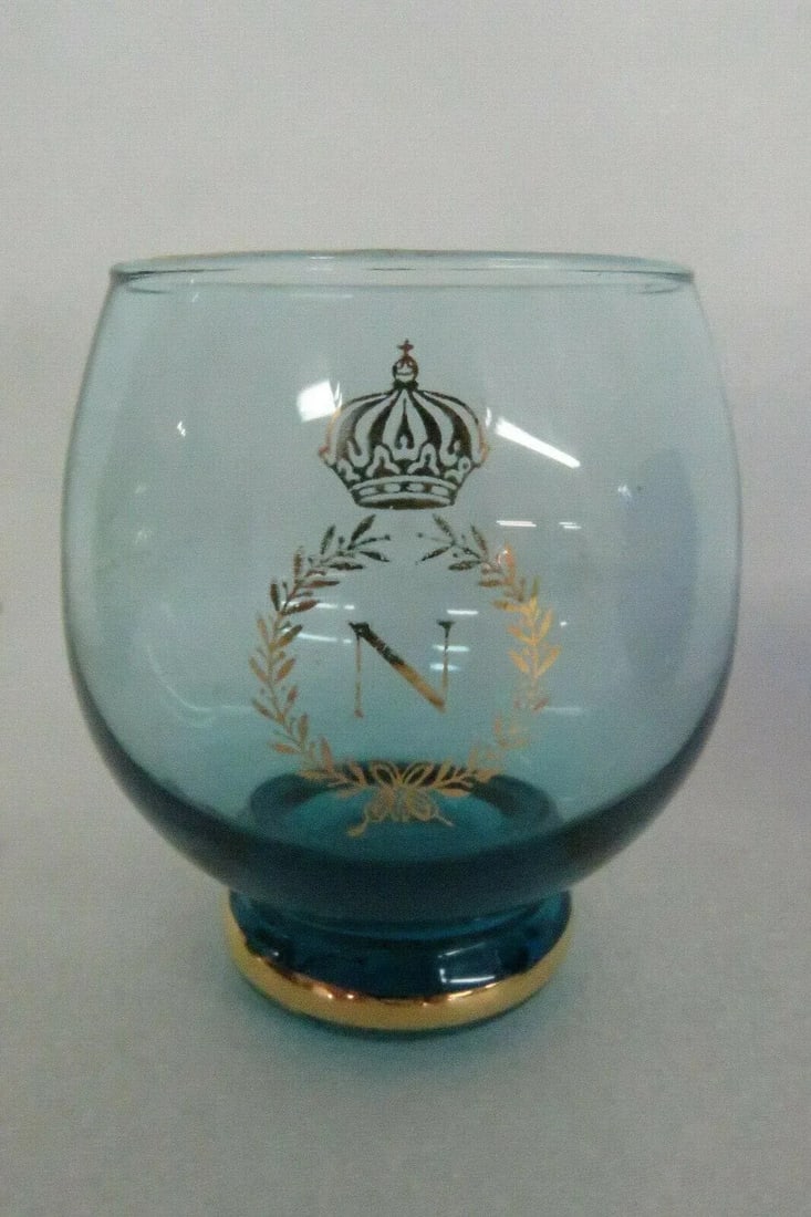 Royal Crown Monogram Multicolor Whiskey Roly Poly Glasses - Set of 3 - 5