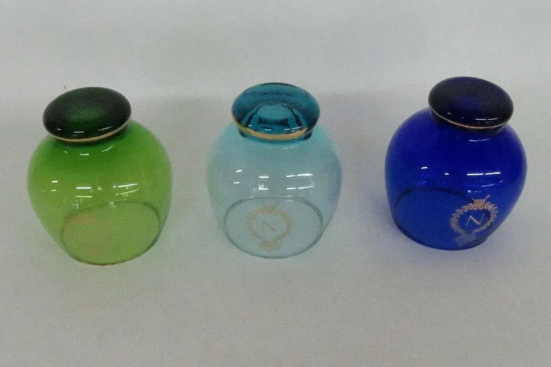 Royal Crown Monogram Multicolor Whiskey Roly Poly Glasses - Set of 3 - 6