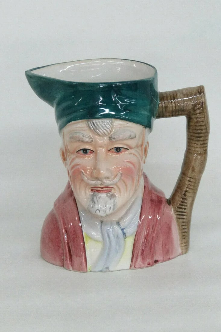 Old Man Green Hat Vintage Ceramic Character Mug - 10