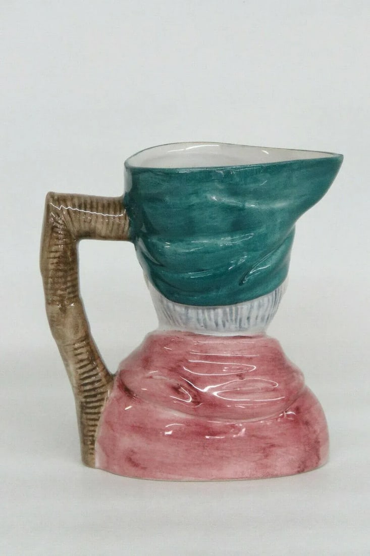 Old Man Green Hat Vintage Ceramic Character Mug - 2