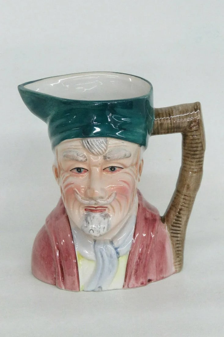Old Man Green Hat Vintage Ceramic Character Mug - 5