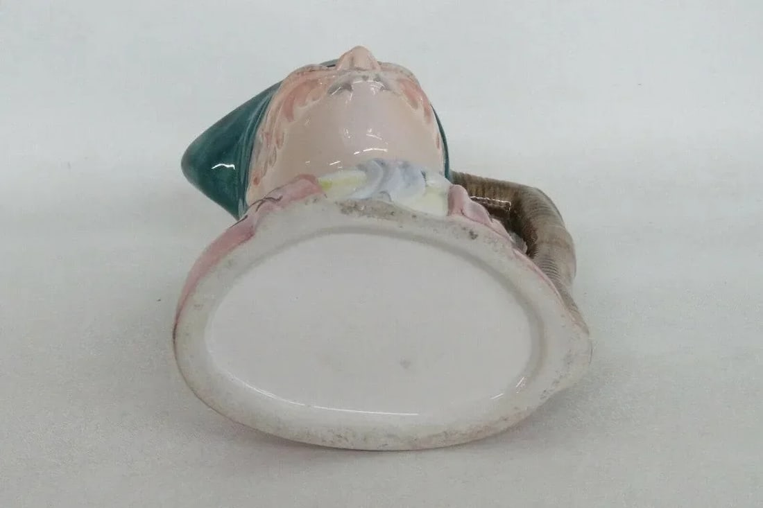 Old Man Green Hat Vintage Ceramic Character Mug - 6