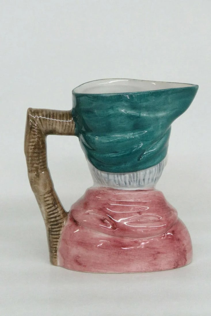 Old Man Green Hat Vintage Ceramic Character Mug - 9