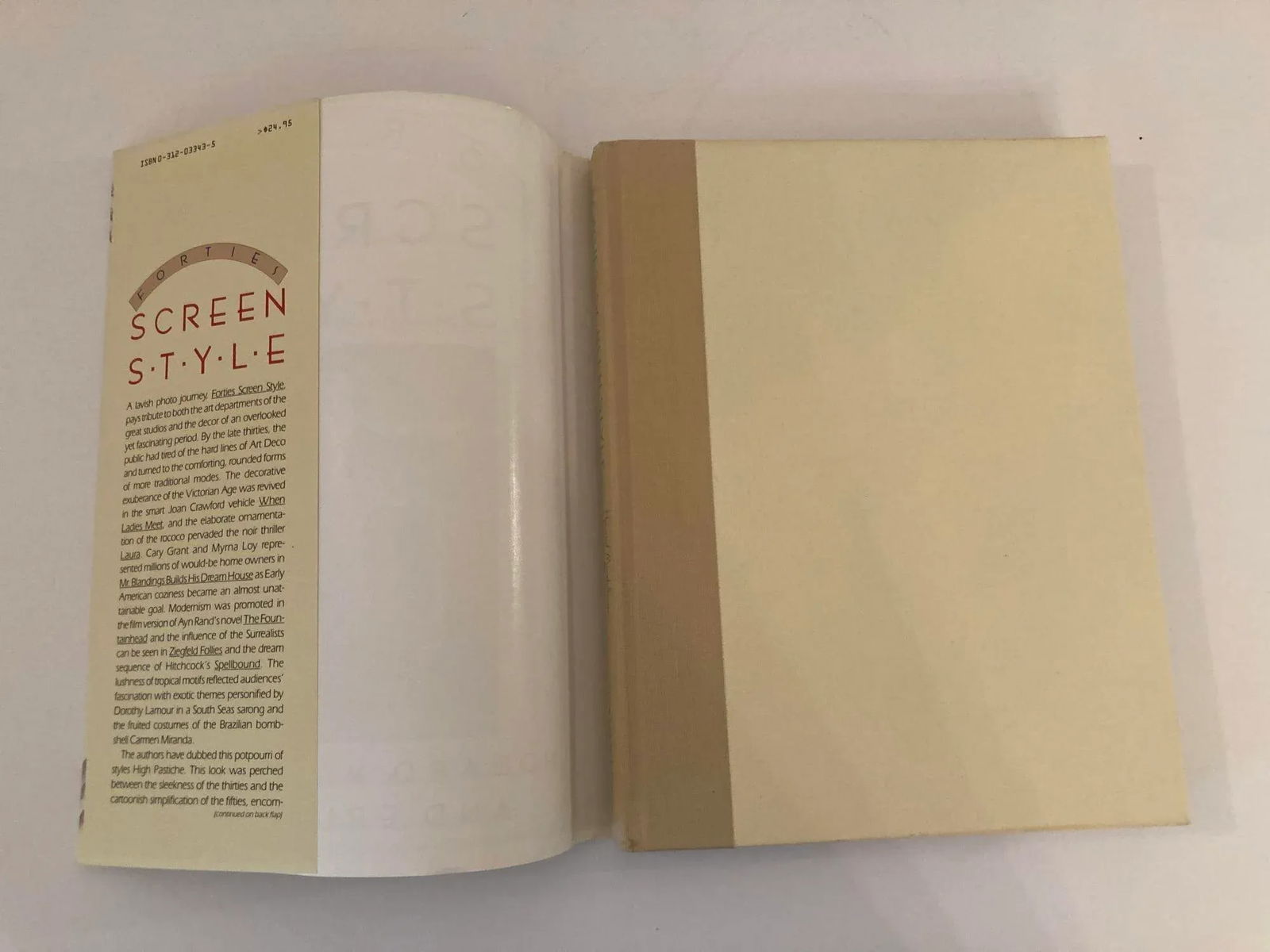 Forties Screen Style a Celebration of High Pastiche in Hollywood 1st Edition1989 - 5