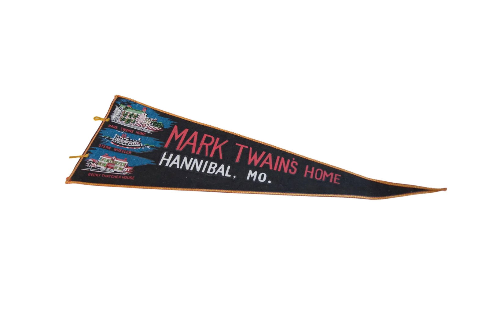 Mark Twain's Home Hannibal Missouri Felt Flag Pennant - 2