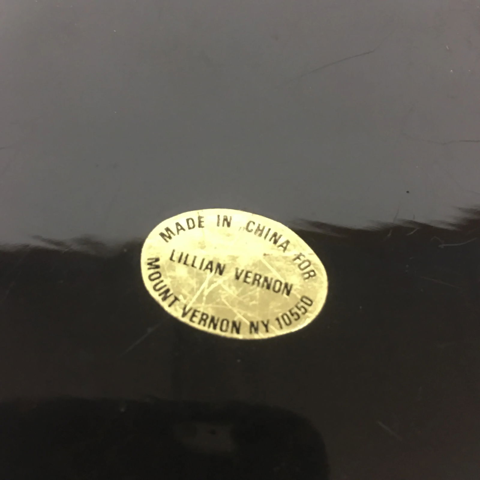 Vintage Black Lacquer Hexagon Box - 7