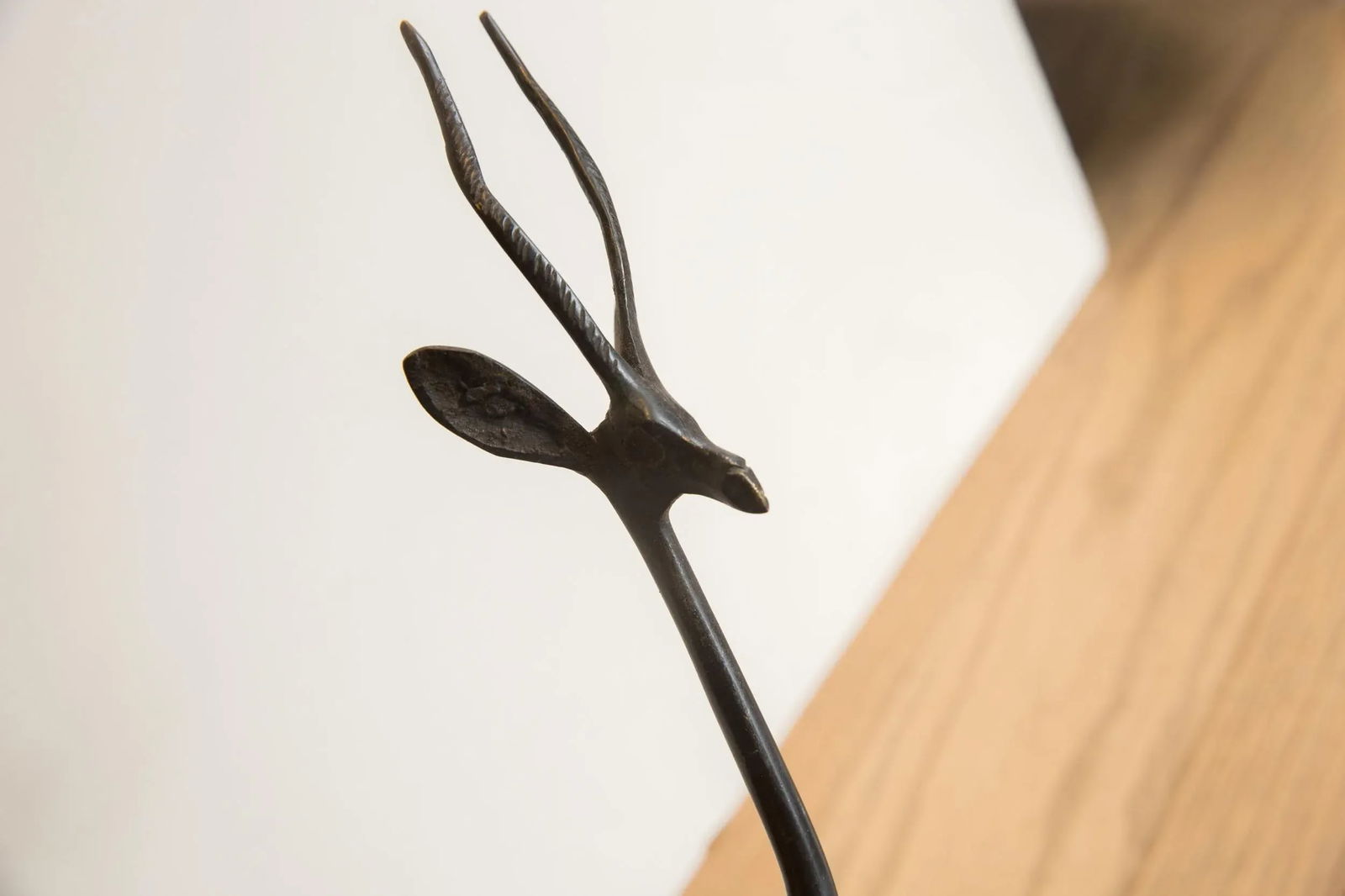 Medium Vintage African Gazelle Sculpture - 3