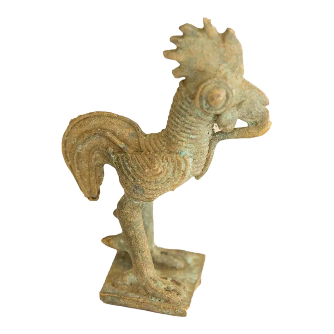 Vintage African Bronze Rooster (1 of 6)