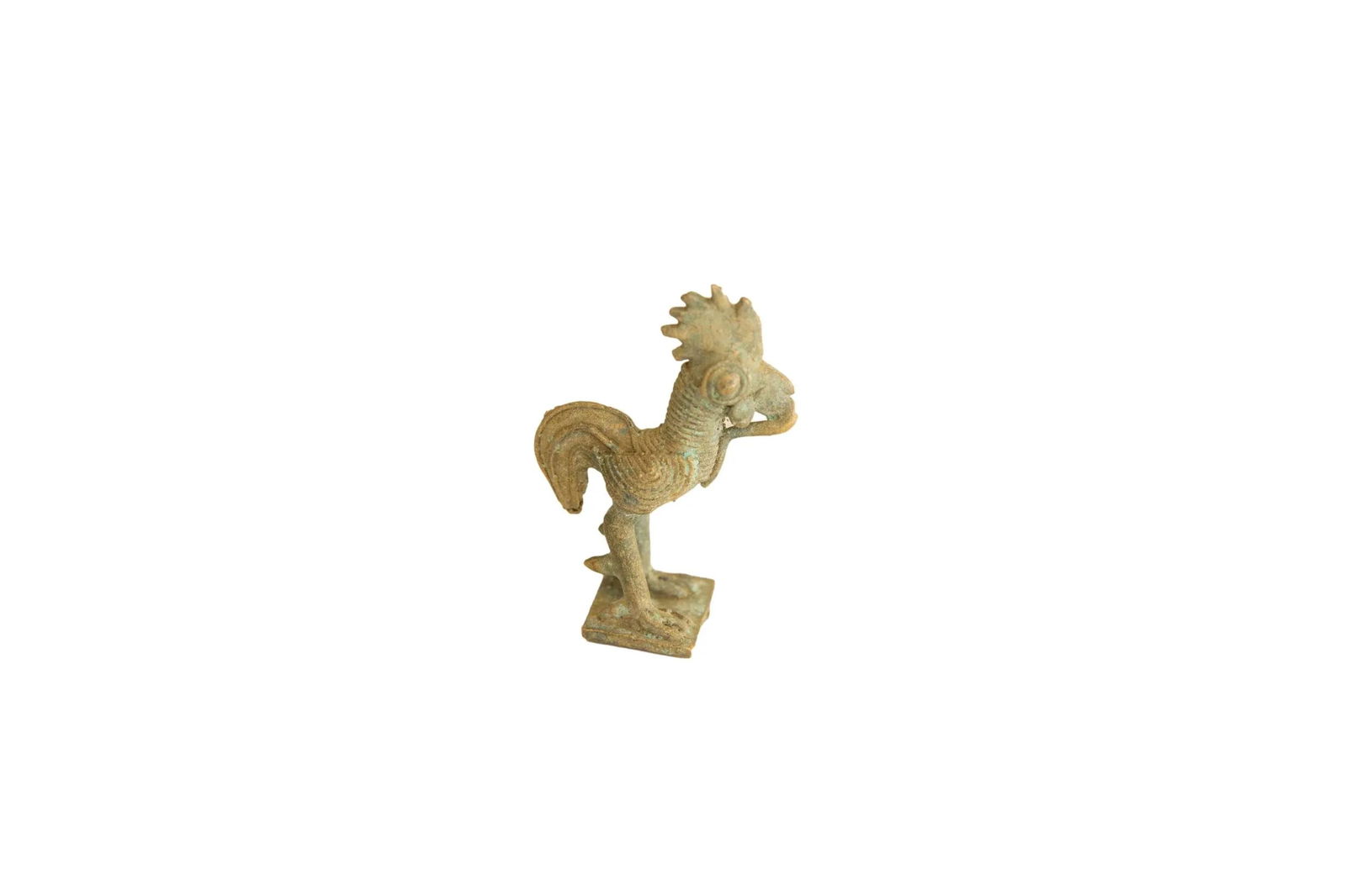 Vintage African Bronze Rooster - 6