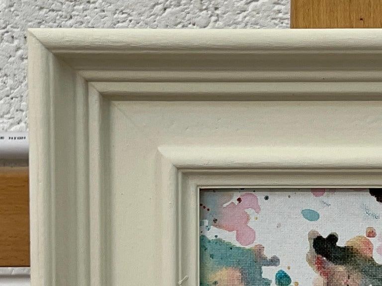 Angela Wakefield, Miniature Abstract Study on White Canvas by Contemporary British Artist, 2022 - 7