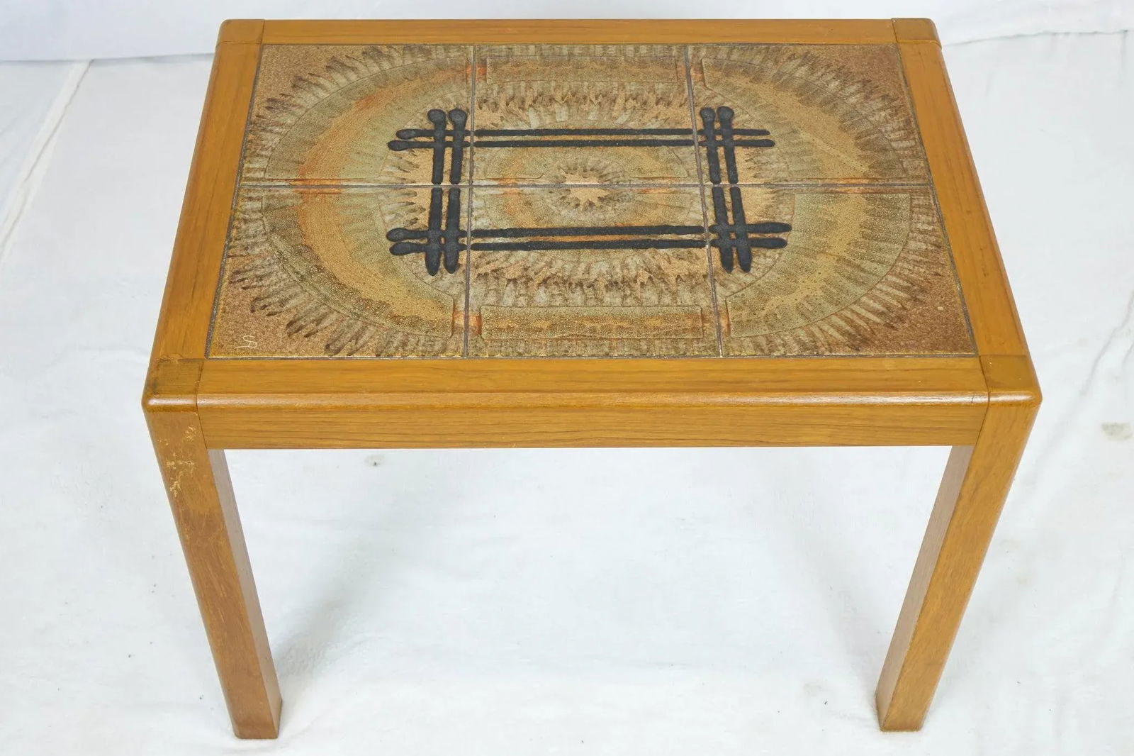 Late 20th Century Small decorative Table with Tile top - 10
