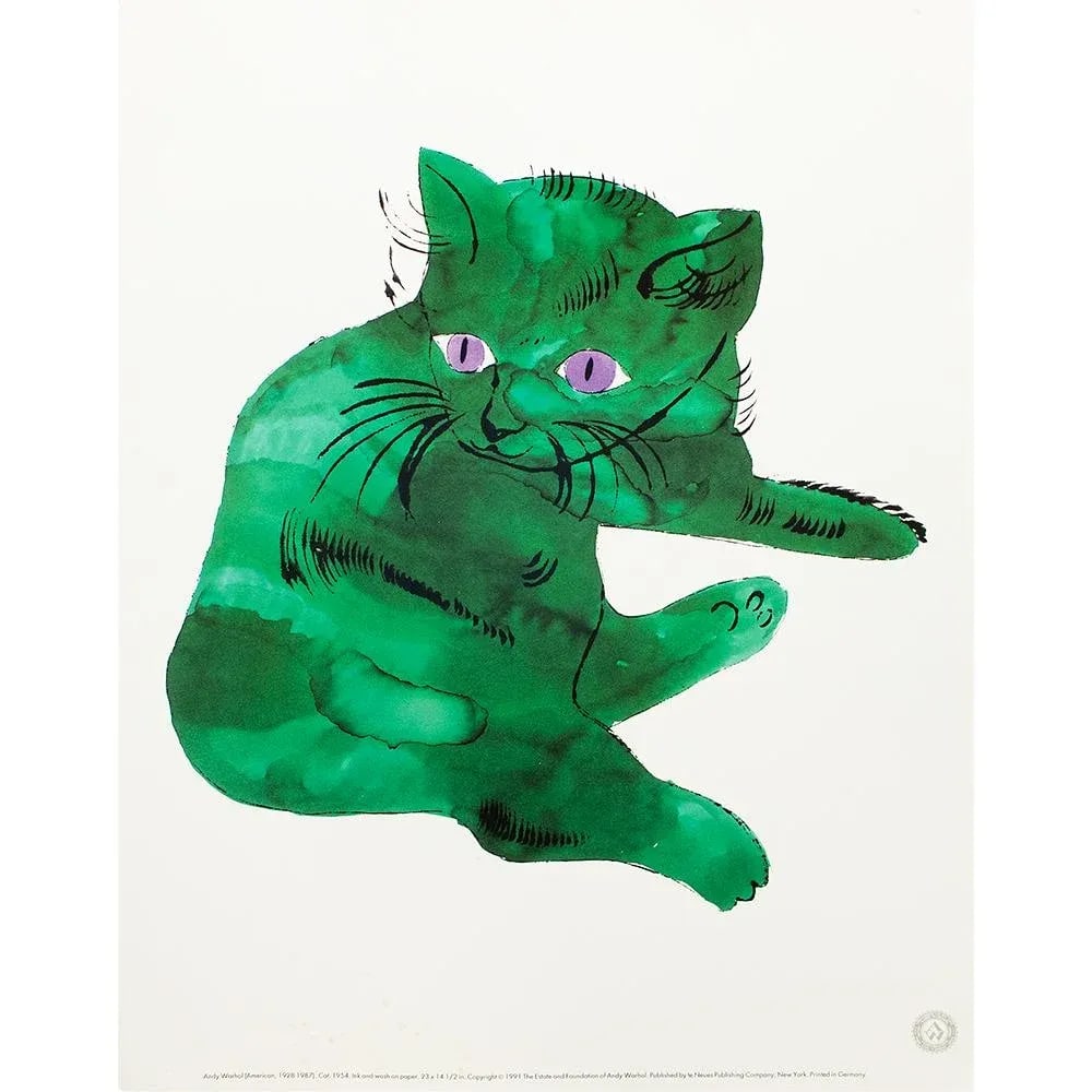 1993 the Andy Warhol Foundation Lithograph After Andy Warhol "Cat" - 6