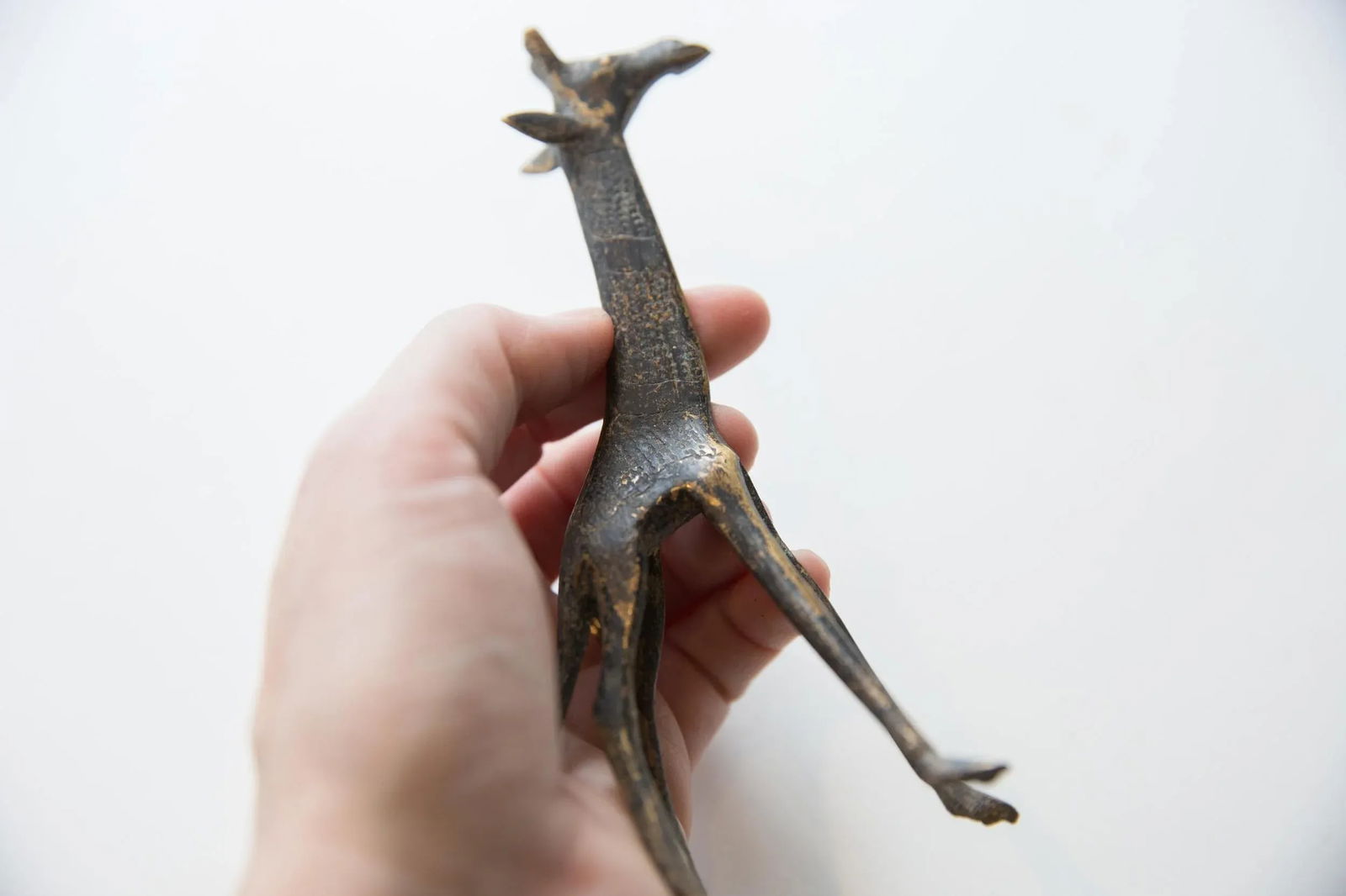 Vintage Bronze African Giraffe - 4