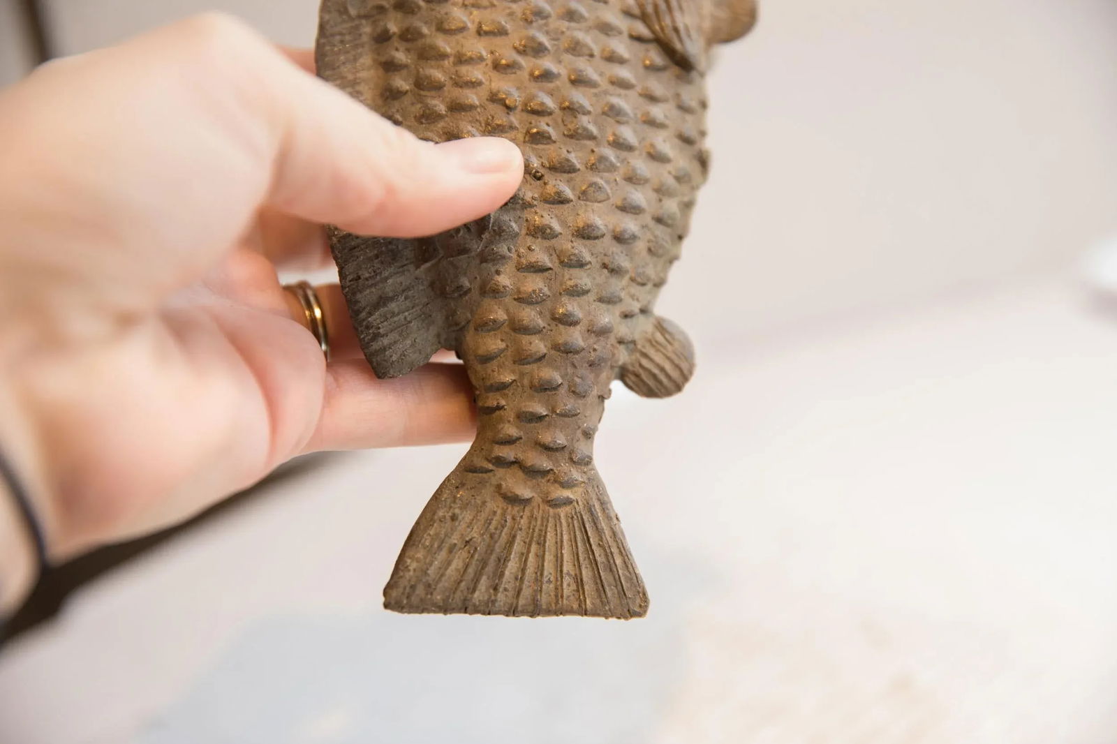 Vintage African Fish Sculpture - 2