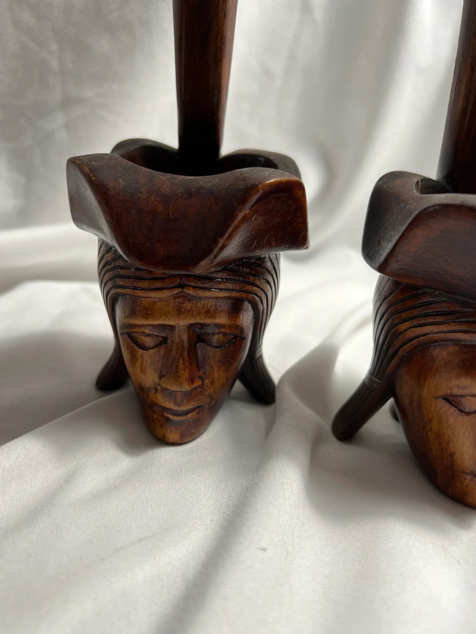 Vintage Tribal Offering Bowls a Pair - 9