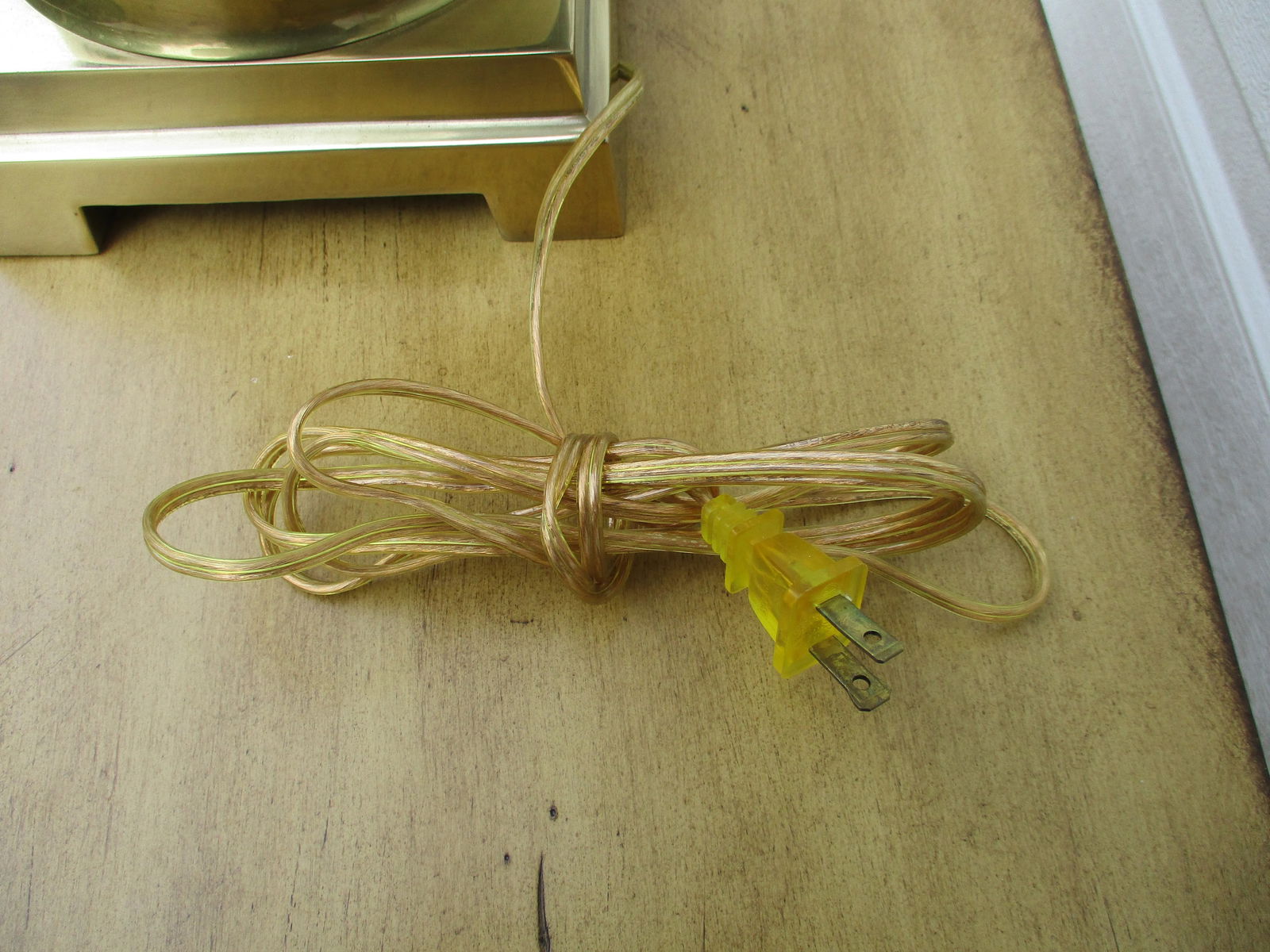 Vintage 1980's Frederick Cooper Ginger Jar Lamp With Brass Base -Original Shade - 8