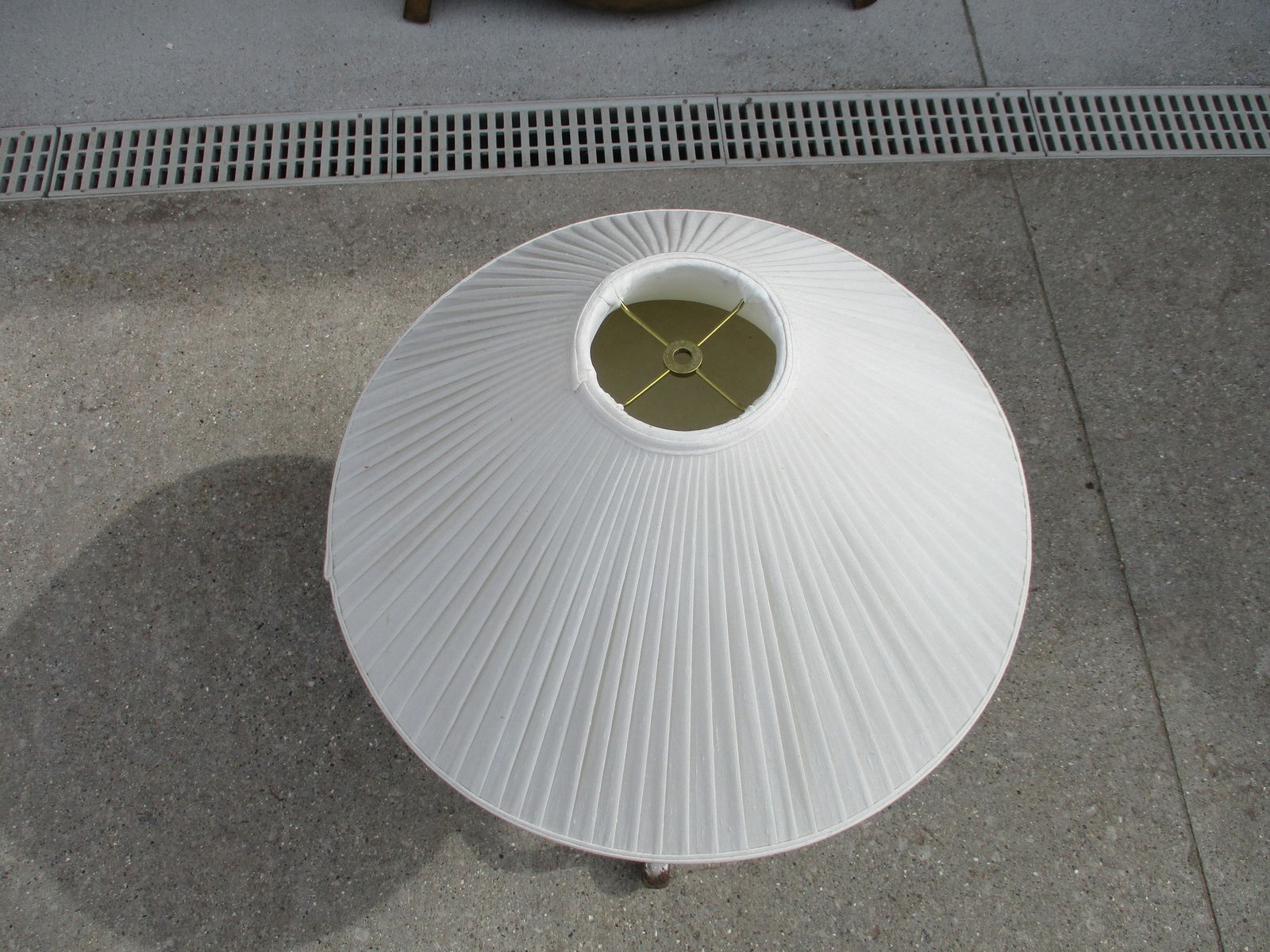 Vintage 1980's Frederick Cooper Ginger Jar Lamp With Brass Base -Original Shade - 9