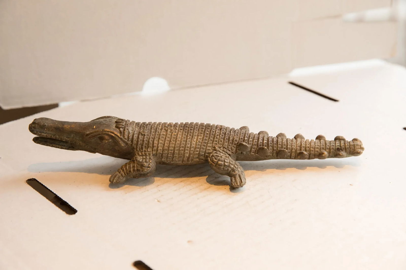 Vintage African Crocodile Sculpture - 3