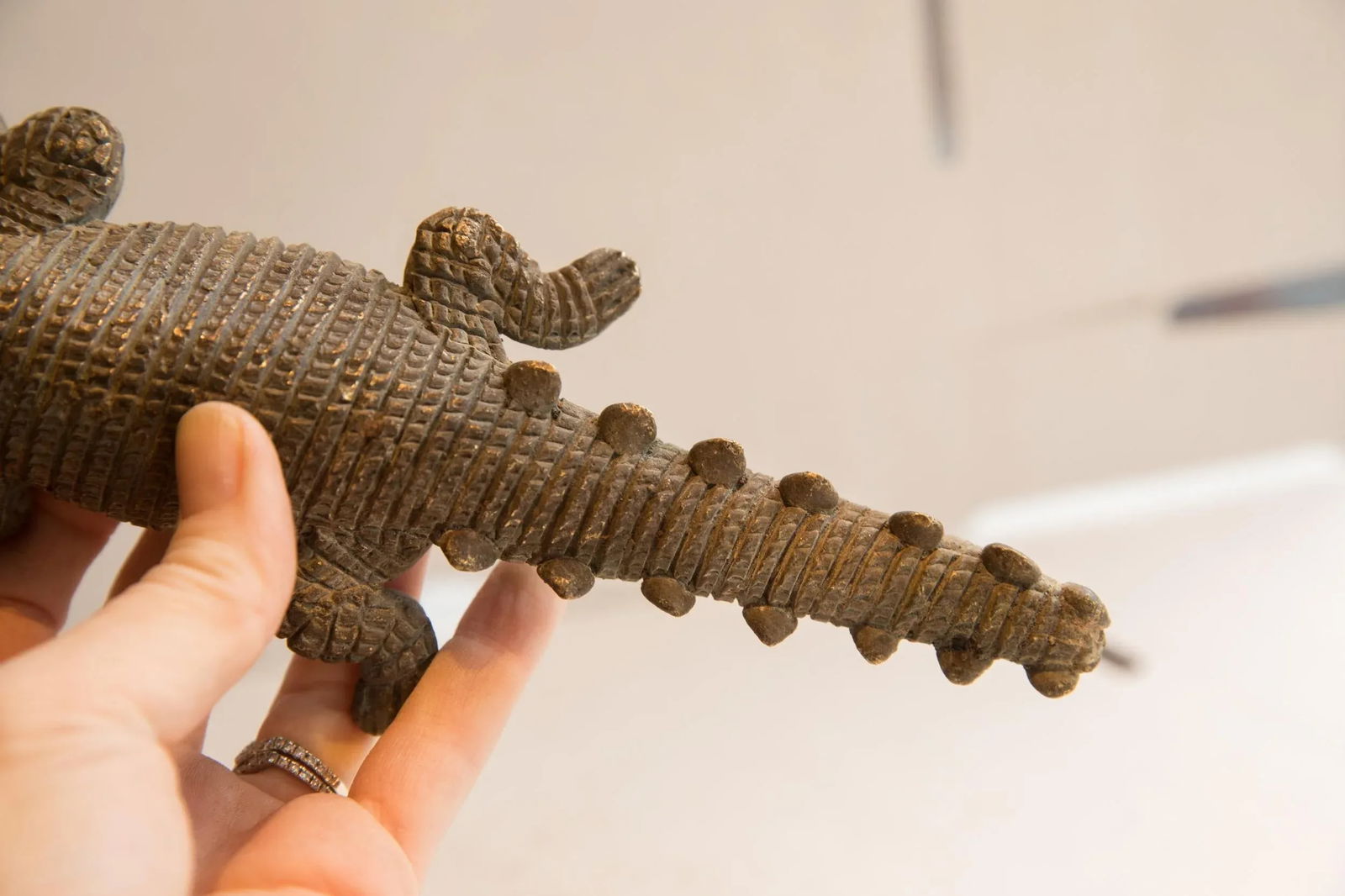 Vintage African Crocodile Sculpture - 7