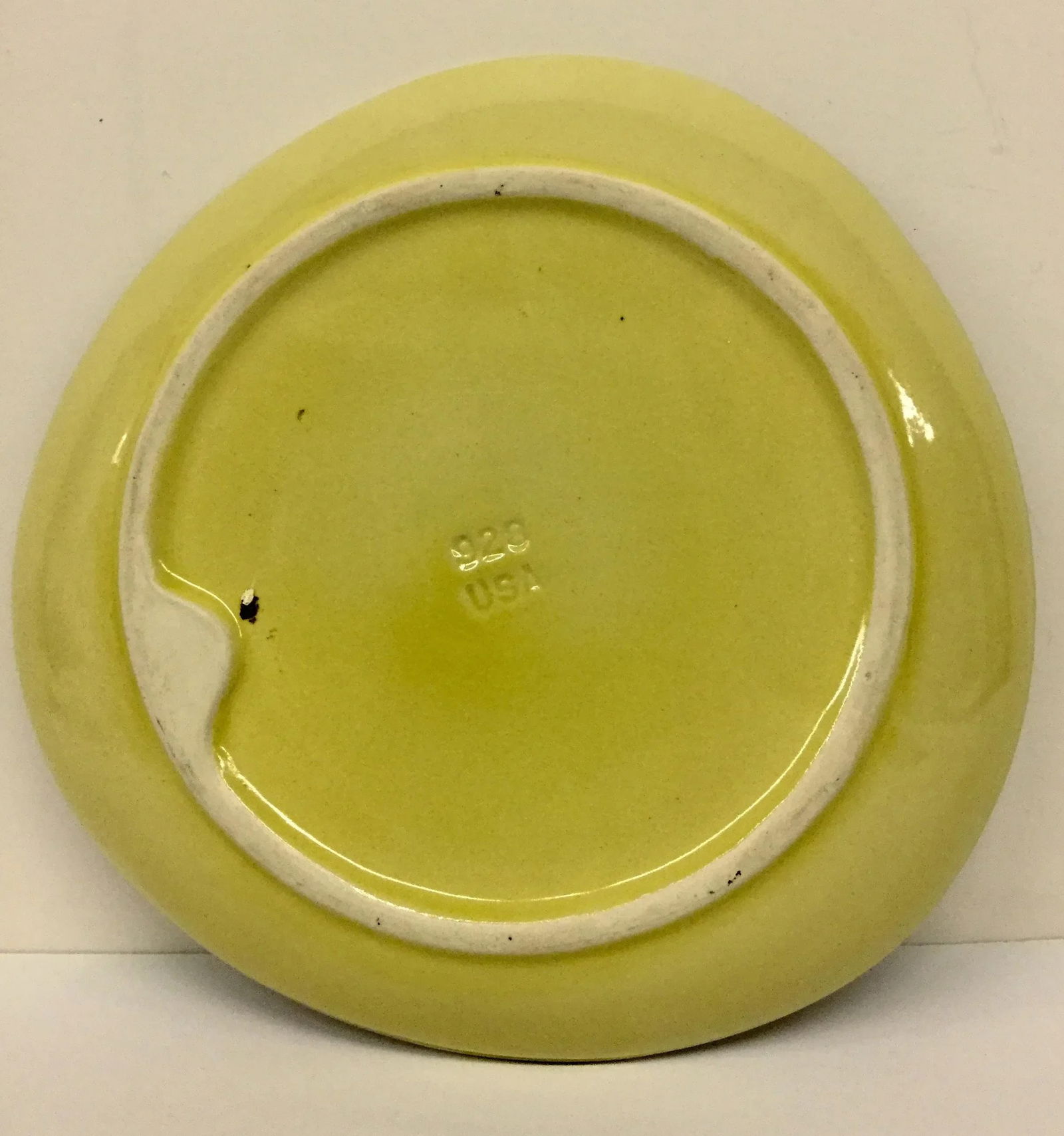 Mid-Century Modern Mustard Green Divided Plate - 5