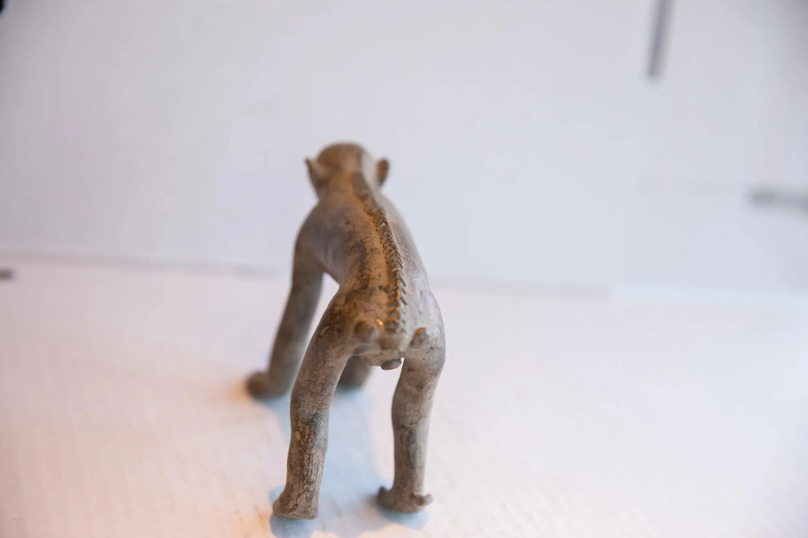 Vintage African Monkey Holding Banana Figurine - 4