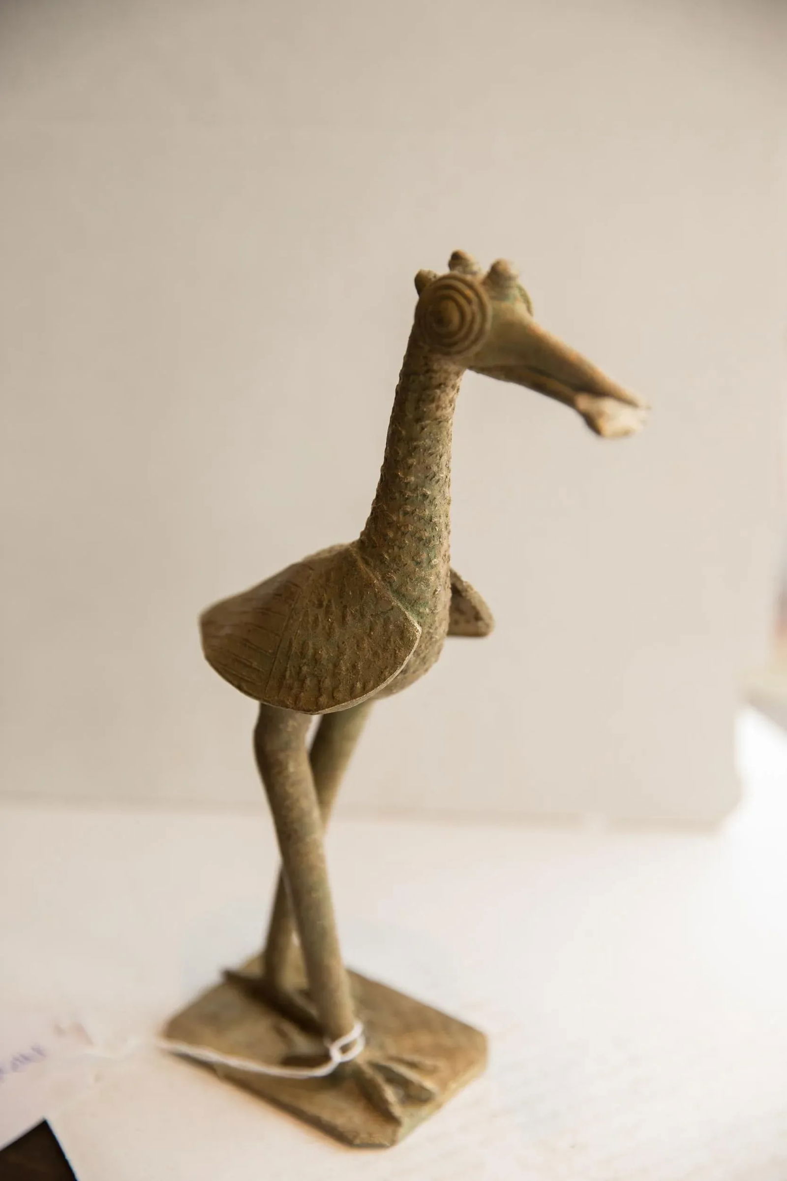 Vintage African Bird With Fish Sculpture - 5