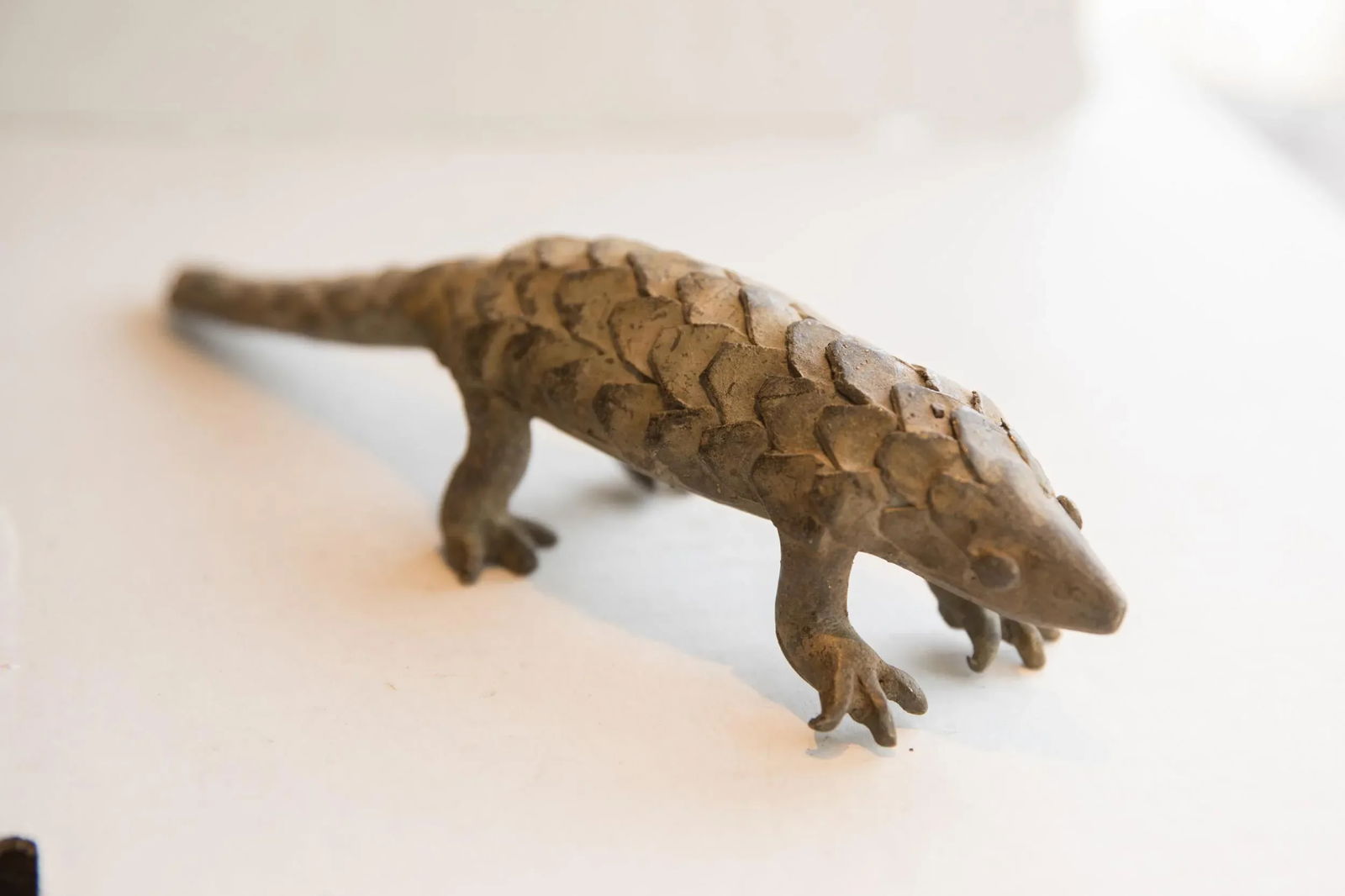 Vintage African Pangolin Sculpture - 2