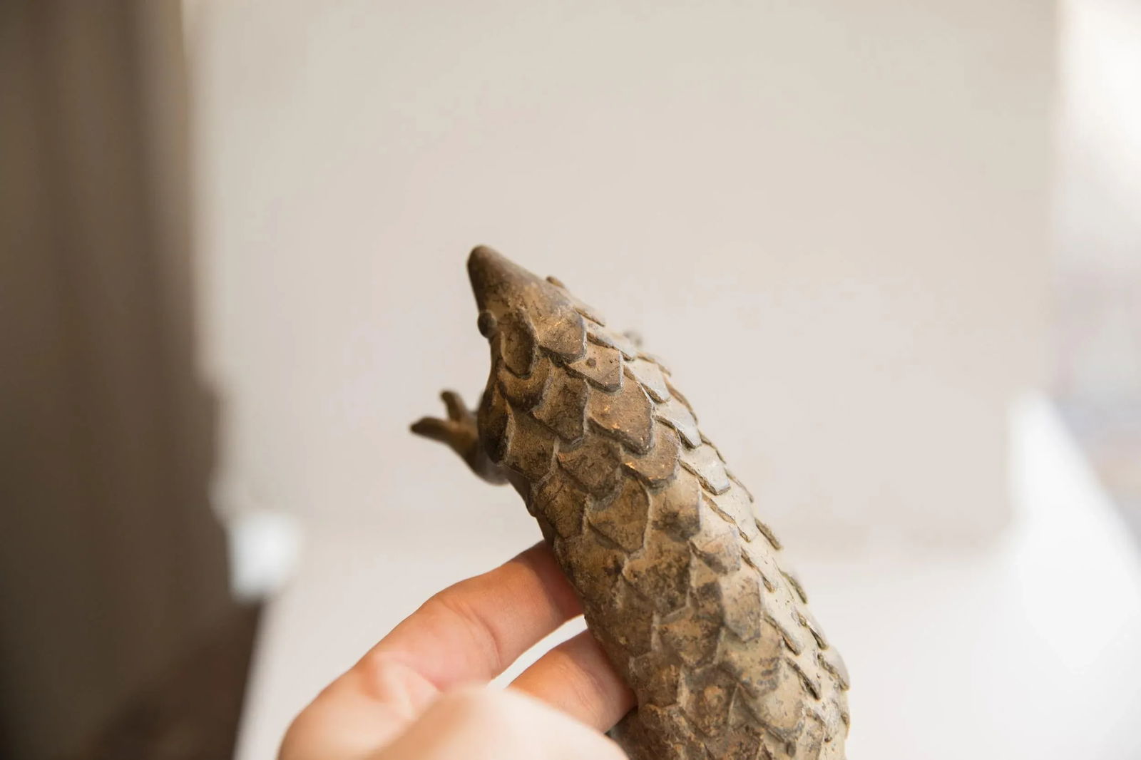Vintage African Pangolin Sculpture - 3