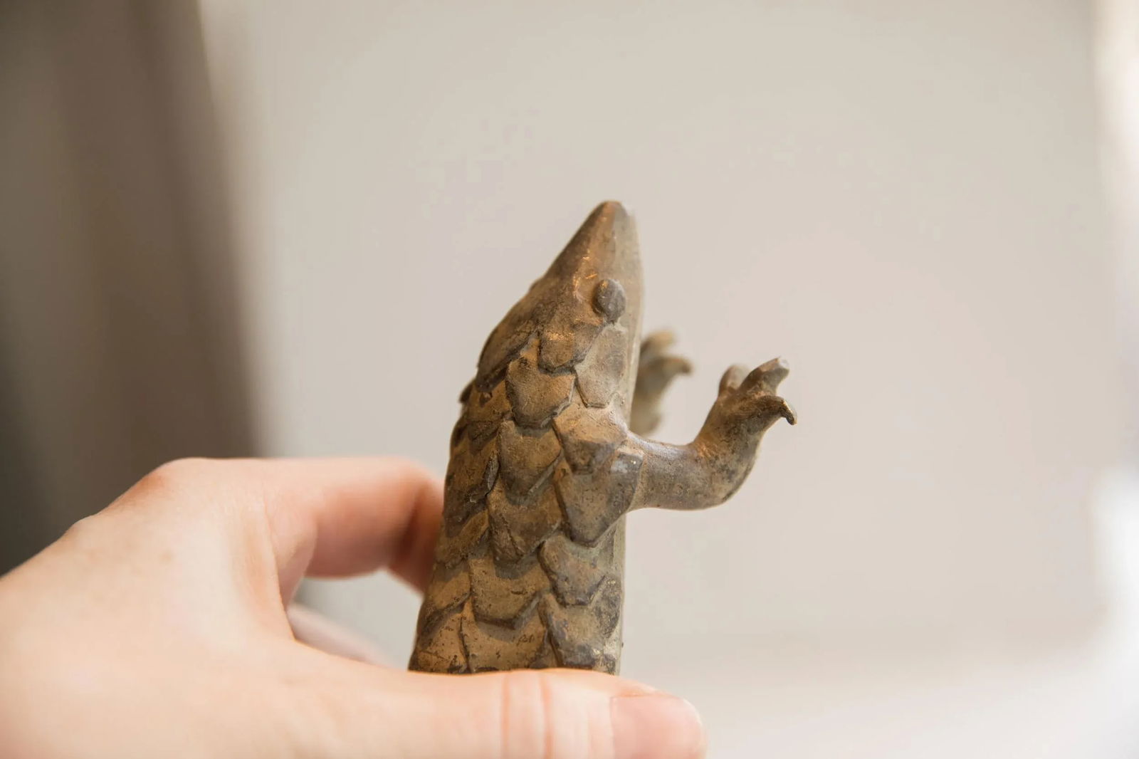 Vintage African Pangolin Sculpture - 6