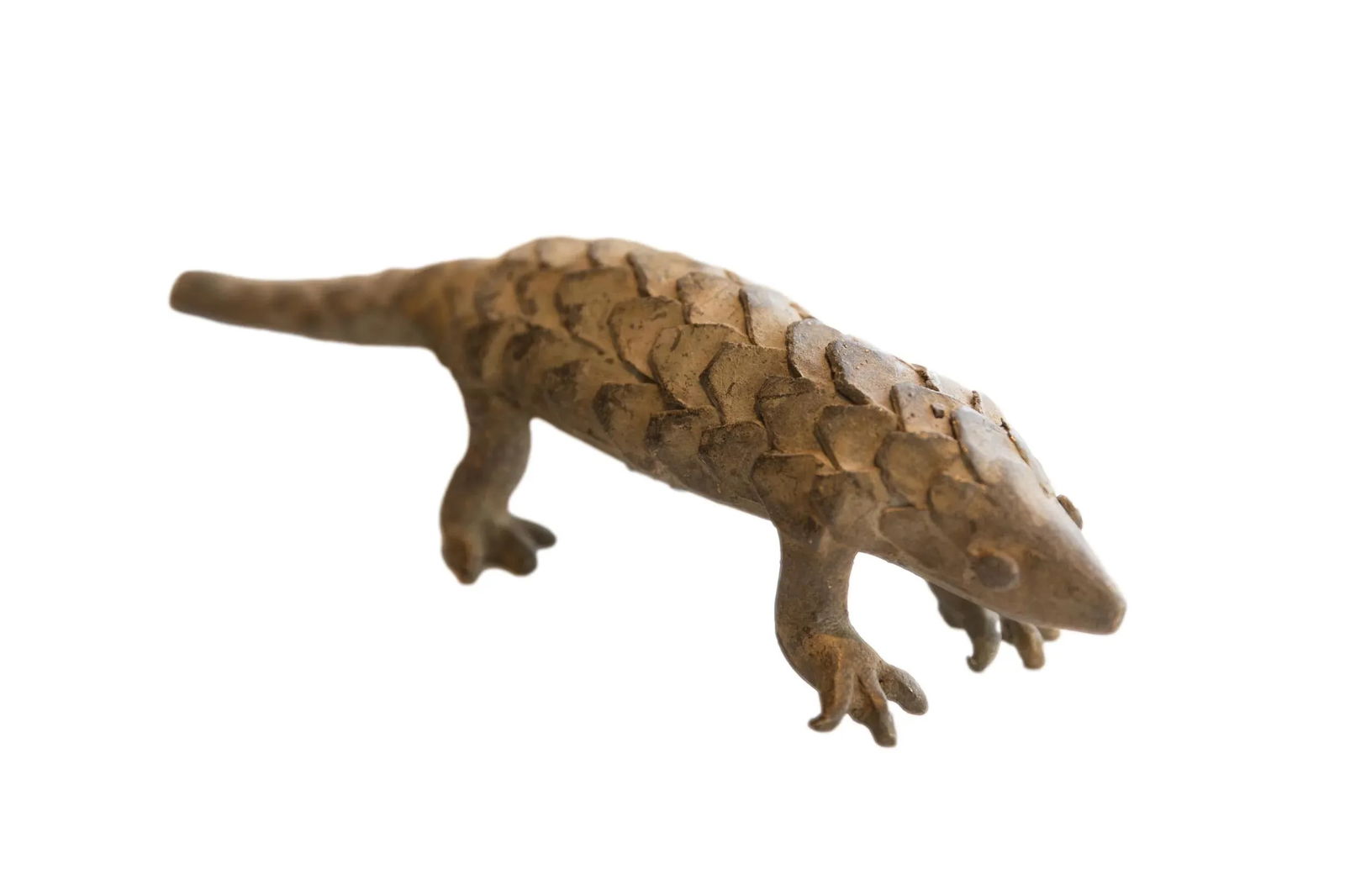 Vintage African Pangolin Sculpture - 7