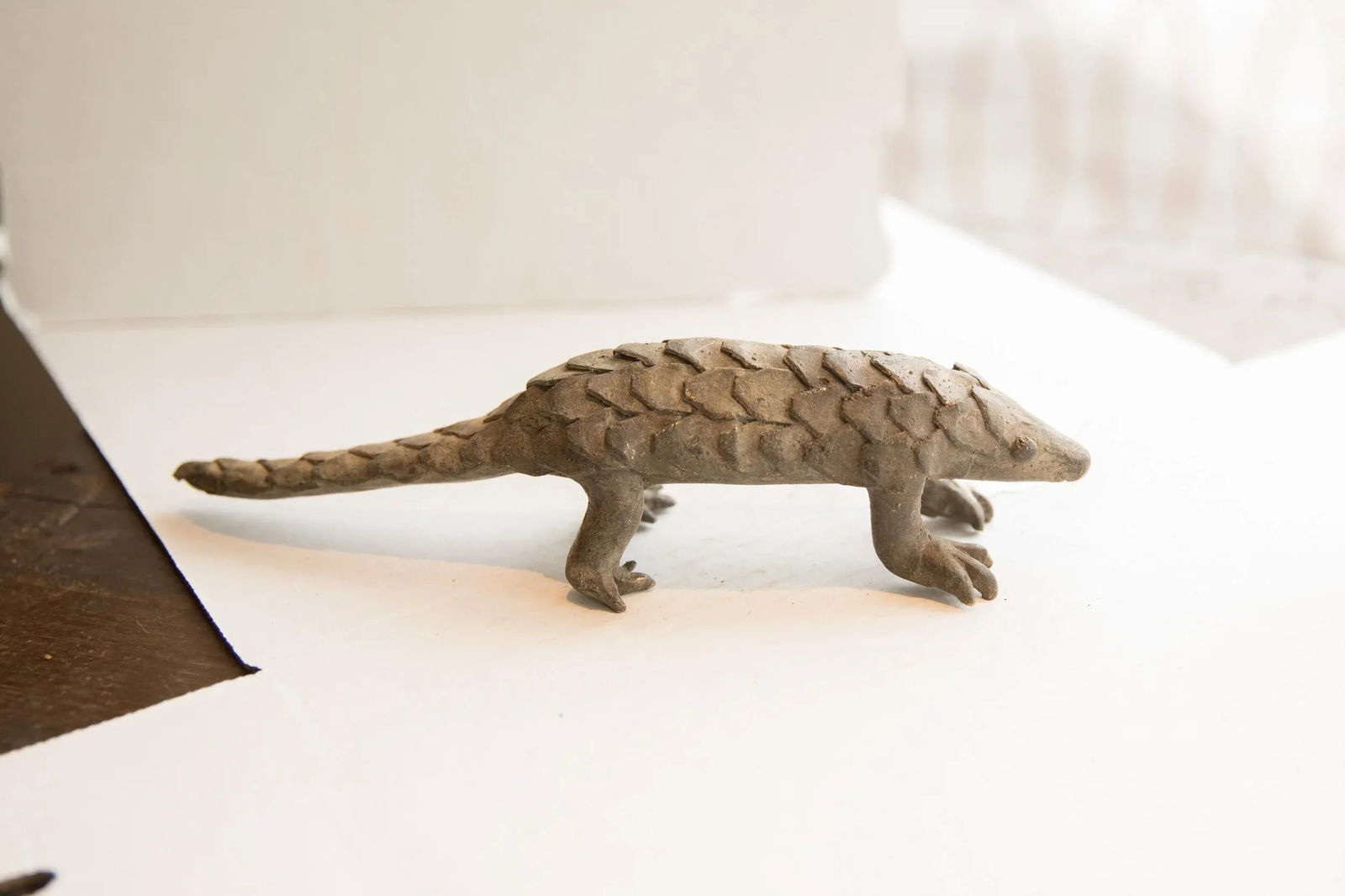 Vintage African Pangolin Sculpture - 2