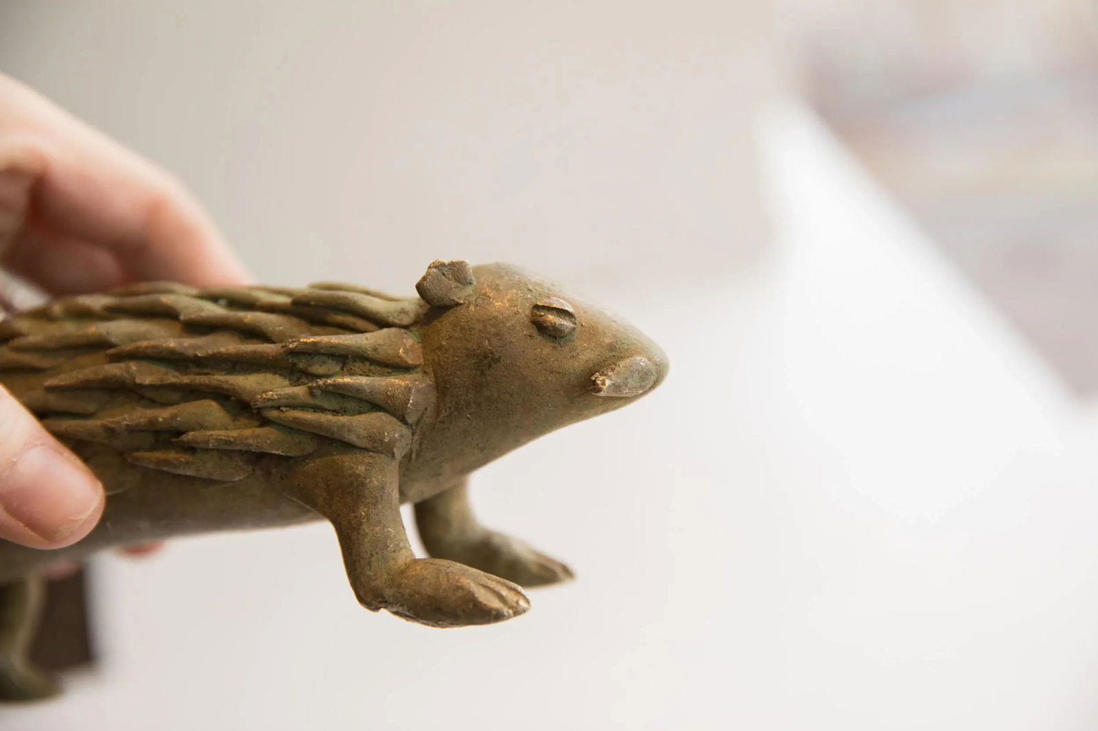 Vintage African Porcupine Sculpture - 3
