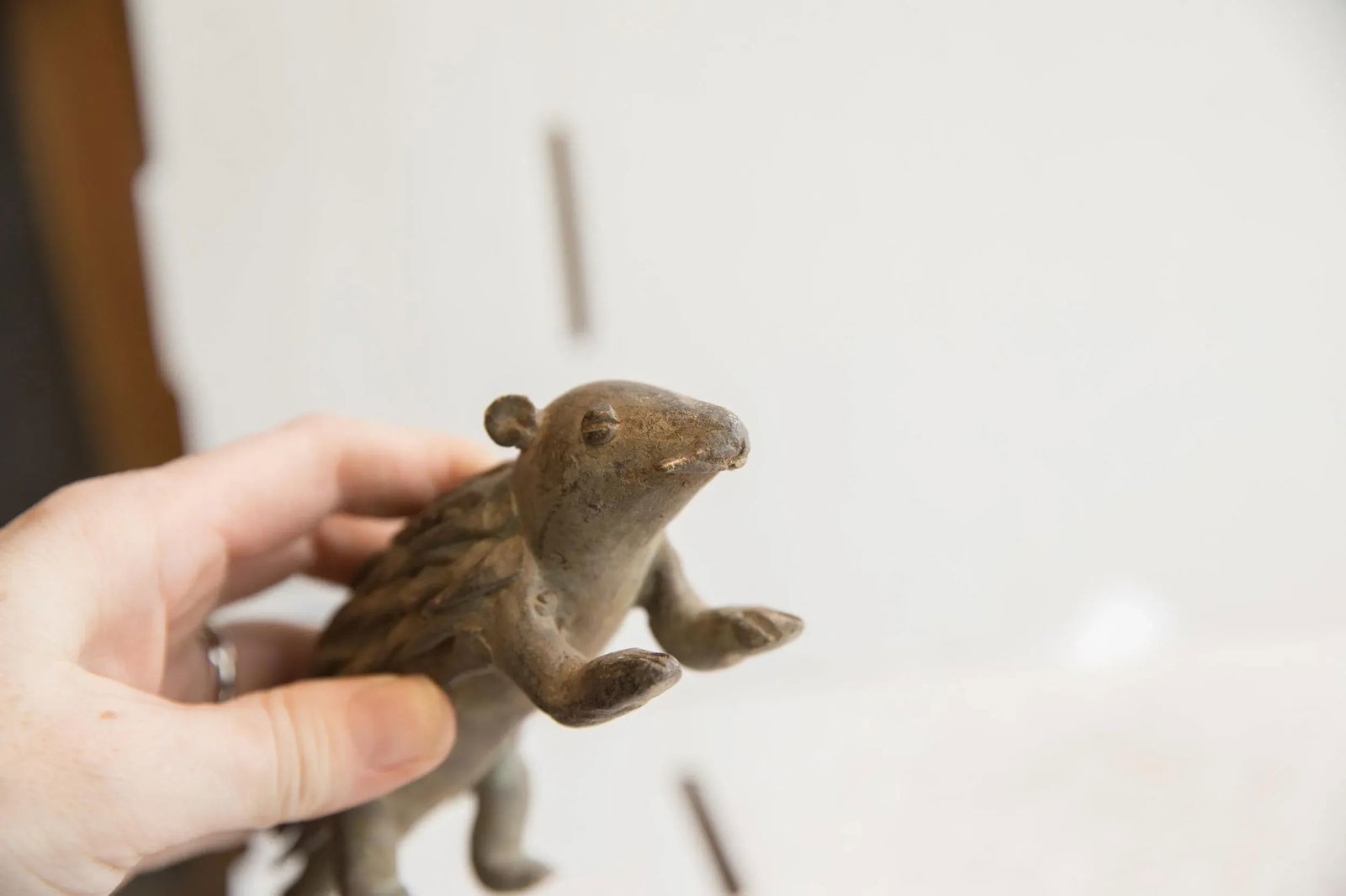 Vintage African Porcupine Sculpture - 2