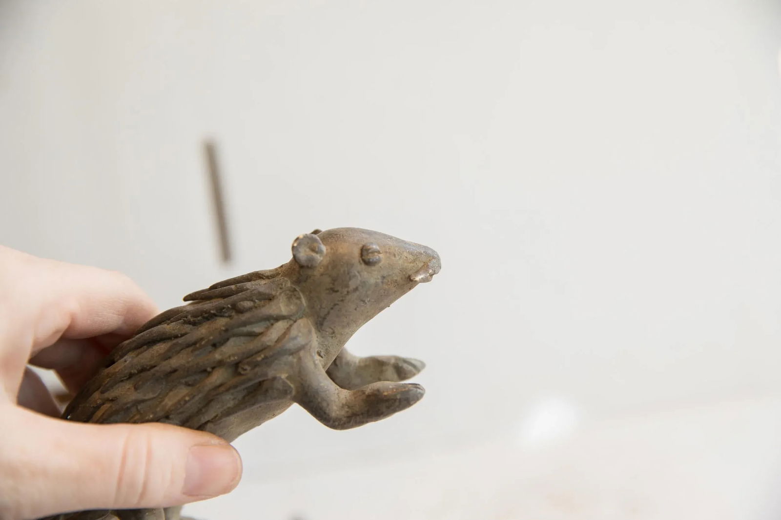Vintage African Porcupine Sculpture - 4