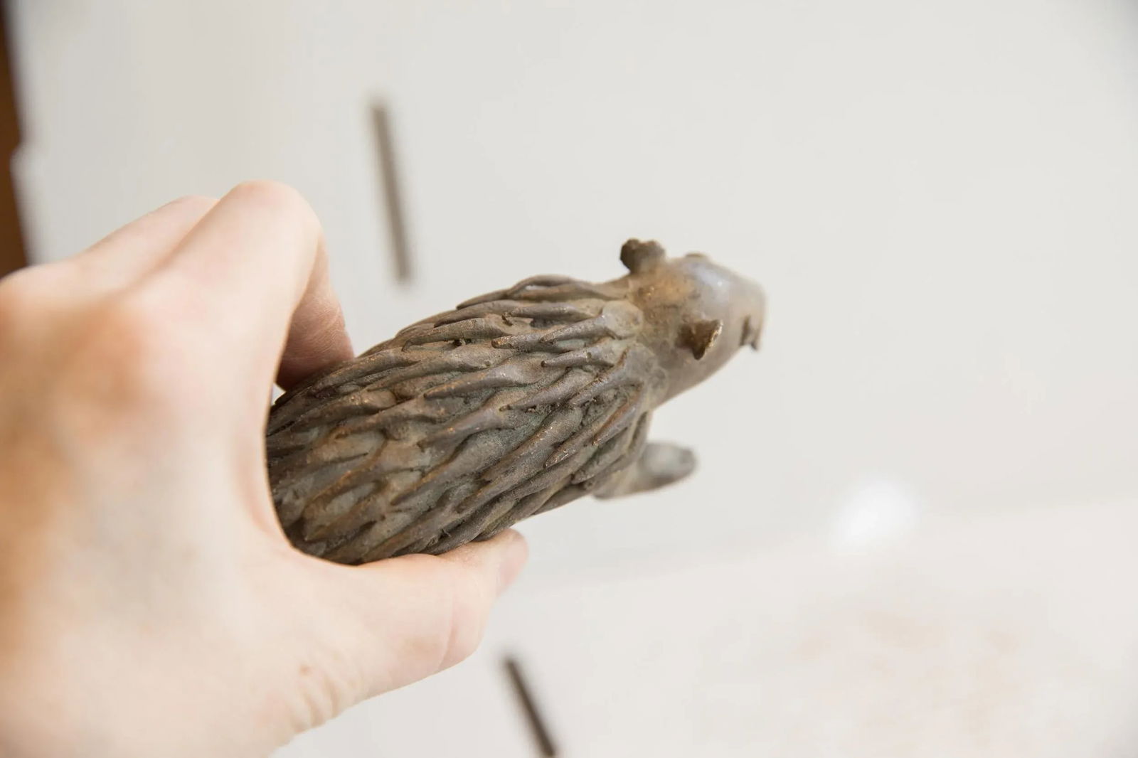 Vintage African Porcupine Sculpture - 7