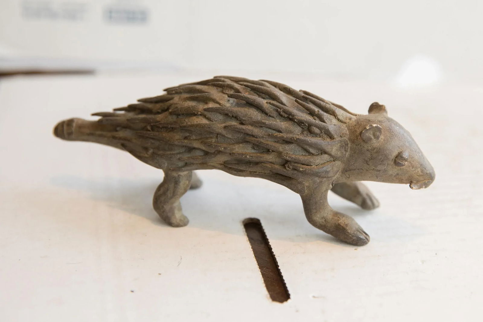 Vintage African Porcupine Sculpture - 8
