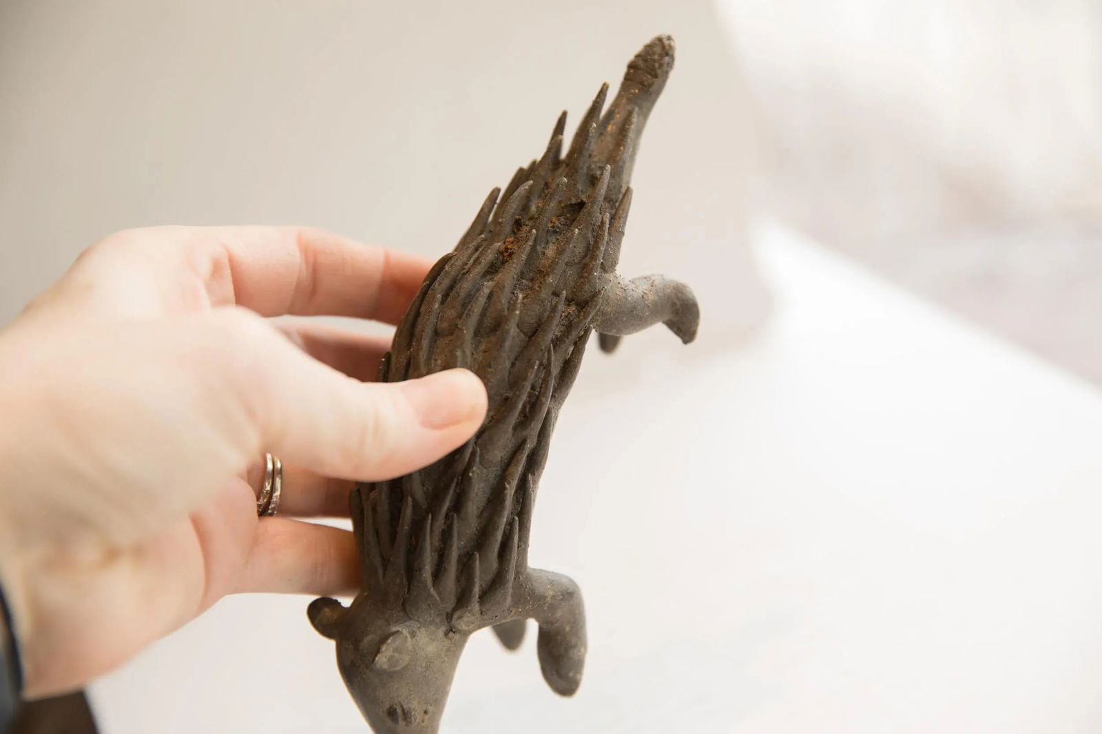 Vintage African Porcupine Sculpture - 3