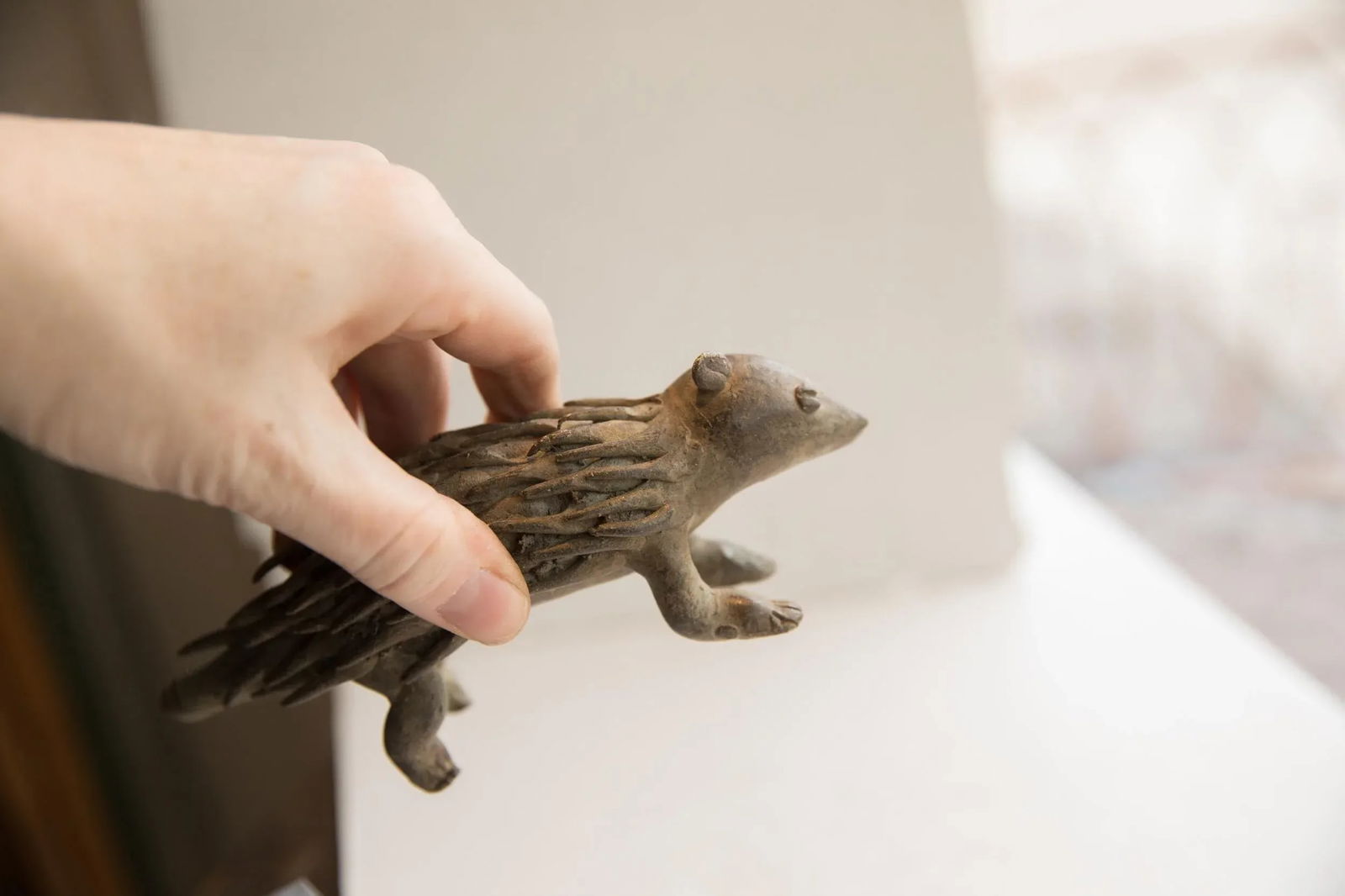 Vintage African Porcupine Sculpture - 4