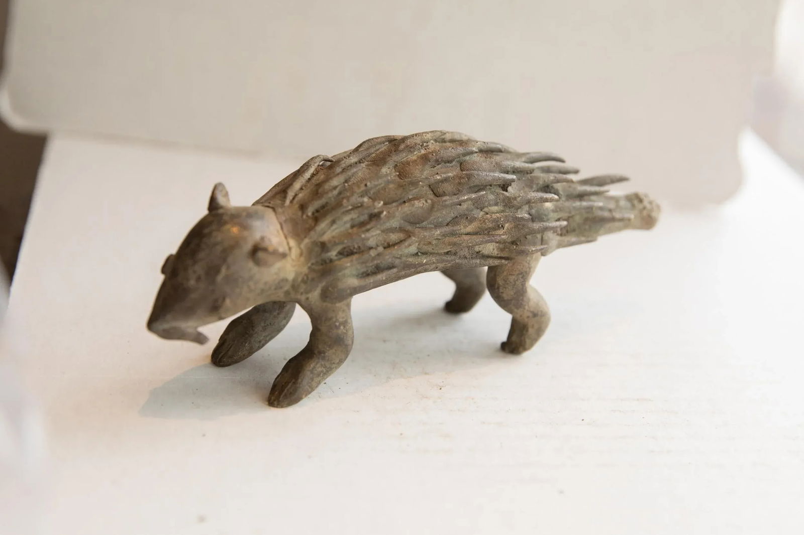 Vintage African Porcupine Sculpture - 6