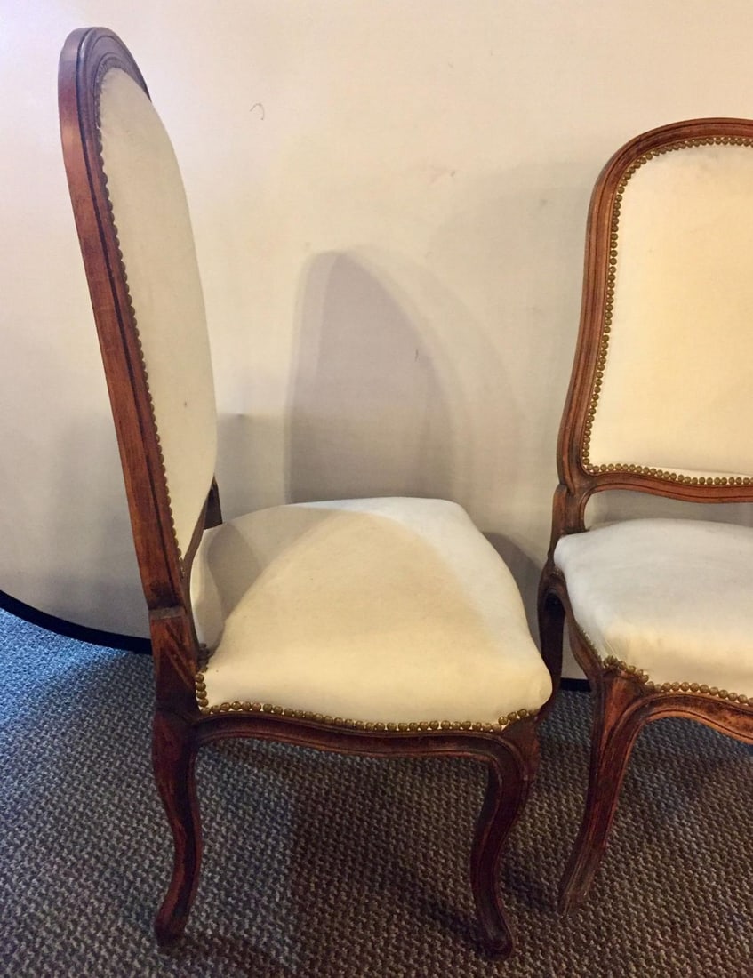Pair of Louis XV Style Maison Jansen Attributed Boudoir/Slipper or Side Chairs - 3