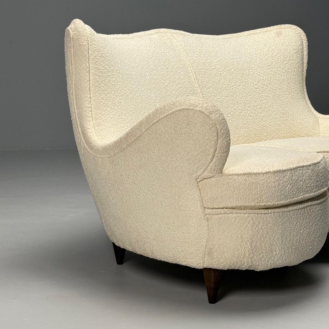 Osvaldo Borsani Attribution, Heart Sofa, Italian Mid-Century Modern, 1950s - 11