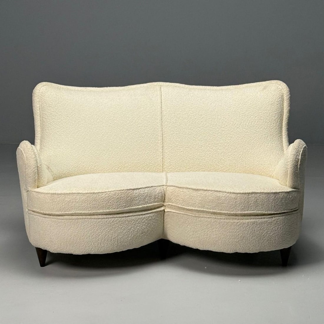 Osvaldo Borsani Attribution, Heart Sofa, Italian Mid-Century Modern, 1950s - 3