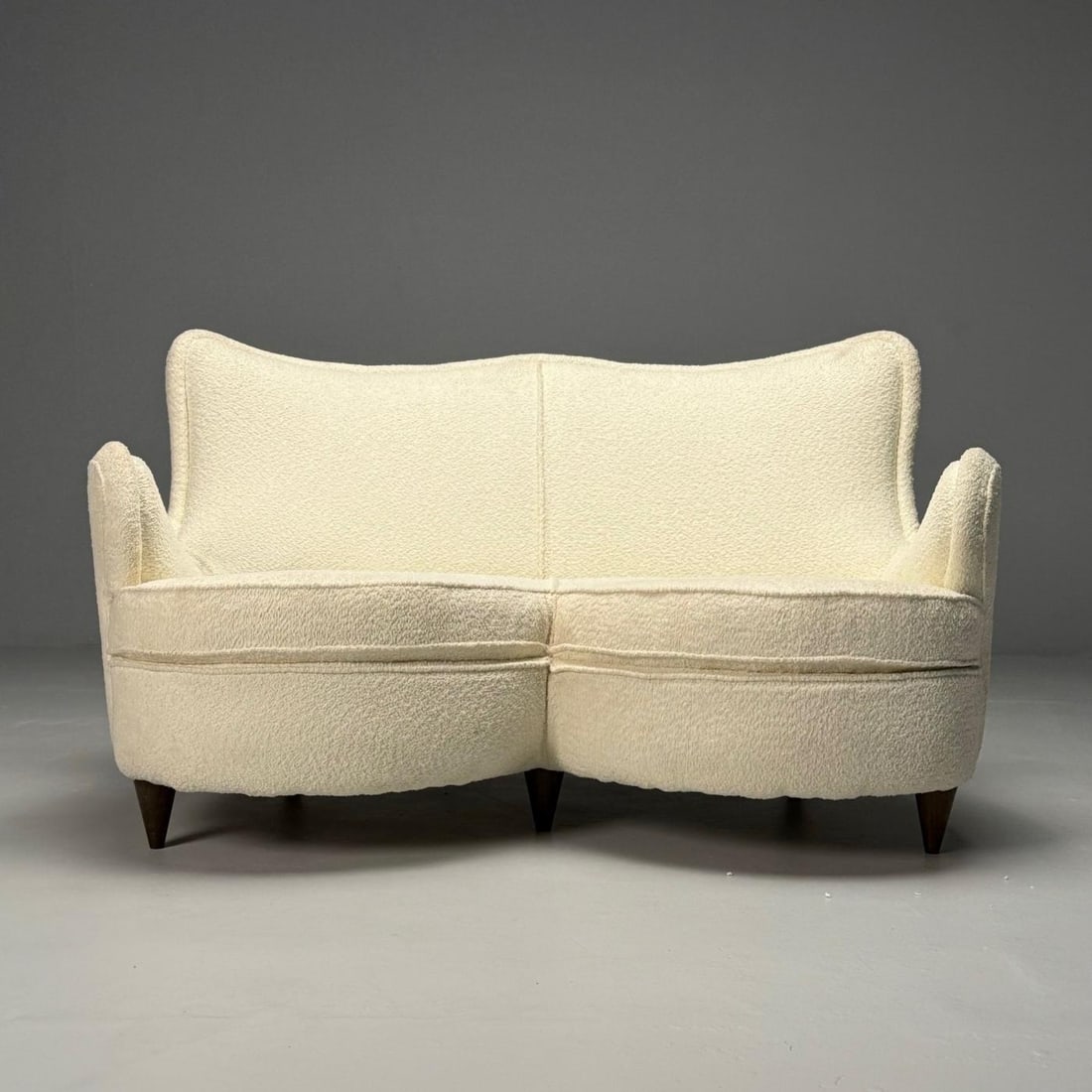 Osvaldo Borsani Attribution, Heart Sofa, Italian Mid-Century Modern, 1950s - 5